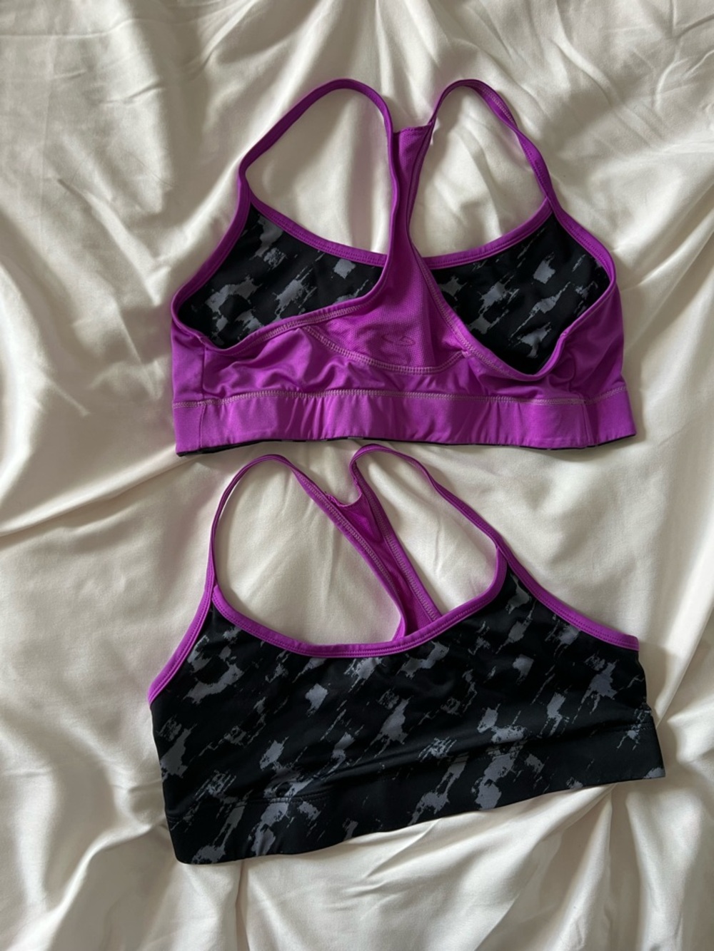 C9 by Champion Reversible Purple and Black Racerback Sports Bra